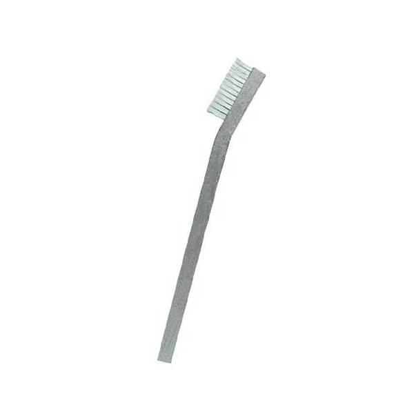 3x7 Row 0.006" SS 0.016" Nylon Bristle Plastic Handle Double-Headed